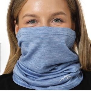 Merino Tech Light Blue Neck Gaiter